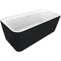 Allibert Bad Kolora 170x78cm Zwart/zwart Mat