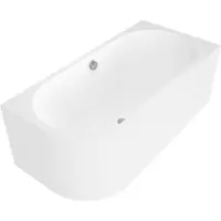Polysan Viva R MONOLITH asymmetrisch bad 180x75x60cm, wit