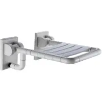 Boss & Wessing Douchezitting bws opklapbaar 33.5x32 cm kunststof wit