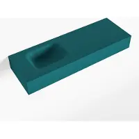 Mondiaz LEX Smag vrijhangende solid surface wastafel 90cm. Positie wasbak links