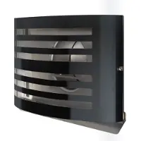 Weckx Overdruk Ventilatierooster Alfa 15 cm Mat Zwart