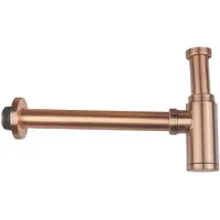 Boss & Wessing Sifon BWS Colorato 33 Cm Geborsteld Koper