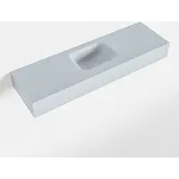 Mondiaz lex clay vrijhangende solid surface wastafel 100 cm. Positie wasbak midden