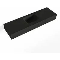 Mondiaz LEX Urban vrijhangende solid surface wastafel 100cm. Positie wasbak midden