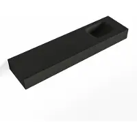 Mondiaz LEX Urban vrijhangende solid surface wastafel 120cm. Positie wasbak rechts