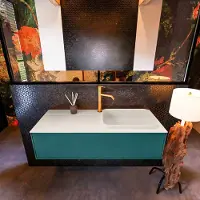 Mondiaz Erin 120cm badmeubel Smag met 1 lade en beige wastafel rechts 1 kraangat
