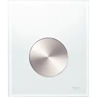 Tece Urinoir bedieningsplaat loop glas wit 10,4x12,4 cm
