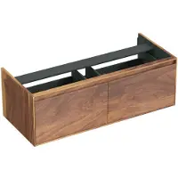 Forzalaqua Onderkast Reno 2.0 120x51x40 Cm 2 Lades Softclose Noten Pure Walnut