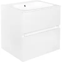 Best design Onderkast splash white greeploos 60x56x47 cm 2 softclose laden glans wit