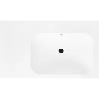 Best design Wastafel tbv Splash Meubels 80cm Zonder Kraangat Glans Wit