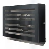 Weckx Overdruk ventilatierooster beta 12.5 cm mat zwart