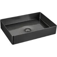 Sapho Waskom aurum vierkant 50x35 cm rvs antraciet