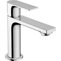 Hansgrohe Rebris E - Wastafelmengkraan - Ééngreeps bediening - CoolStart energiebesparend - EcoSmart+ waterbesparend - Met trekwaste - 110mm maat - Chroom