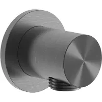 Hotbath Wanduitlaat archie klein geborsteld gunmetal pvd