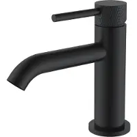 Wiesbaden Ribbd fonteinkraan 1/2" mat zwart