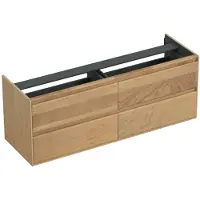 Forzalaqua Onderkast reno 160x51x60 cm 4 lades softclose eiken smoke