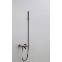 Boss & Wessing Badkraan Opbouw BWS Exclusive met Staaf Handdouche Set Gunmetal