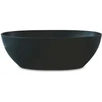 Luca Vrijstaand bad sanitair vasca 180x80x60 cm solid surface antraciet
