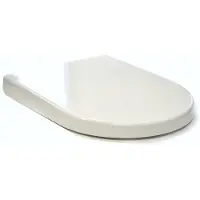 Sanicare Toiletzitting soft-close rondo met deksel 35,6x43,5 cm wit