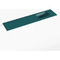 Mondiaz eden smag solid surface inleg wastafel voor toiletmeubel 100 cm. Positie wasbak rechts