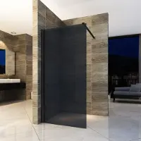 Boss & Wessing Bws douchewand 8 mm 90x200 cm | rookglas | nano coating | inloopdouche