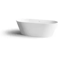 Clou solium vrijstaand ligbad met overloop en plug en sifon wit aluit 175x80x53.5 cm