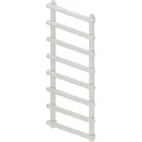 Boss & Wessing Designradiator BWS Tubi Handdoekrek 115x50 cm Zij-Onderaansluiting Mat Wit