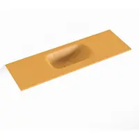 Mondiaz eden ocher solid surface inleg wastafel voor toiletmeubel 70 cm. Positie wasbak midden
