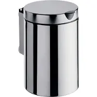 Emco Afvalemmer voor wandmontage Start met deksel 3 liter chroom