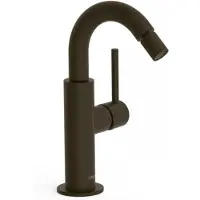 Tres Bidetmengkraan Study Exclusive Hendel Uitloop Gebogen 16,5 cm Rond Zwart Brons