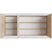 Boss & Wessing Spiegelkast bws cube 150x70x16 cm 3 deuren washed oak