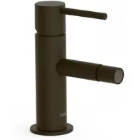Tres Bidetmengkraan Study Exclusive Hendel Uitloop Recht 8 cm Rond Zwart Brons