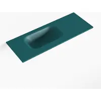 Mondiaz eden smag solid surface inleg wastafel voor toiletmeubel 60 cm. Positie wasbak links