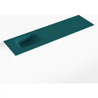 Mondiaz LEX Smag solid surface inleg wastafel voor toiletmeubel 110cm. Positie wasbak links