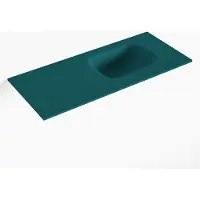 Mondiaz lex smag solid surface inleg wastafel voor toiletmeubel 70 cm. Positie wasbak rechts
