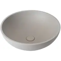 Ideavit Waskom idea.gem 36x36x14.5 cm rond beton grijs