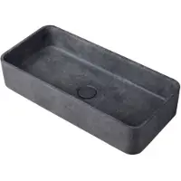 Ideavit Waskom idea.max 60x28x12 cm rechthoek beton donker grijs