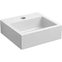 Clou Flush 1 fontein 28cm solid surface wit mat