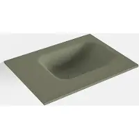 Mondiaz LEX Army solid surface inleg wastafel voor toiletmeubel 40cm. Positie wasbak rechts