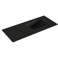 Mondiaz LEX Urban solid surface inleg wastafel voor toiletmeubel 70cm. Positie wasbak rechts