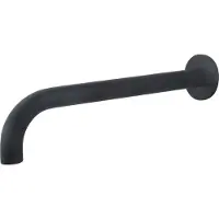 Boss & Wessing Bws wastafelkraan uitloop rond 31.3 cm mat zwart