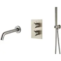 Boss & Wessing Inbouw Badkraan BWS Exclusive Thermostatisch met Handdoucheset RVS