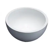 Sanilux Fontein waskom solid surface 20x10 cm wit