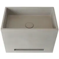 Ideavit Fontein idea.wall 40x25x30 cm rechthoek beton grijs/bruin