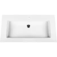 Boss & Wessing Wastafel bws veroni 45.5x57 cm 1 kraangat solid surface wit