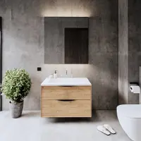 Gliss Design Onderkast Eleganz Hera Zwart 80cm 2 Lades Oak Classic