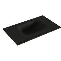 Mondiaz LEX Urban solid surface inleg wastafel voor toiletmeubel 50cm. Positie wasbak rechts