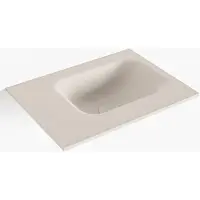 Mondiaz LEX Linen solid surface inleg wastafel voor toiletmeubel 40cm. Positie wasbak rechts