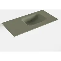 Mondiaz lex army solid surface inleg wastafel voor toiletmeubel 60 cm. Positie wasbak rechts