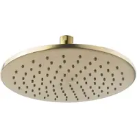 Boss & Wessing Hoofddouche bws cemal rond 25x0,8 cm antikalk geborsteld messing goud